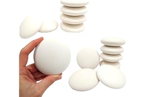 Smooth Surface Blank Mandala Stones for DIY Painting, Size 3 inch diameter Creative Art Supplies, Dotting art stones canvas, 