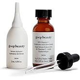 goop Beauty 20% Vitamin C + Hyaluronic Acid Serum | Improves Tone, Texture, & Hydration | L-ascorbic Acid and Hyaluronic Acid | Paraben and Silicone Free | 1 fl oz