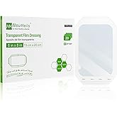 NeuHeils Transparent Film Dressing, Size 6''x8'', 20 Packs, Tattoo Aftercare Bandages, Large Waterproof Wound Cover Patch, Post Surgical Shower Shiled, IV Shield, PICC Catheter Shower Cover