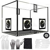 Mushroom Mycology Large Still Air Box 31.5X 20.5X 20.5 inch Professional-Grade Grow Tent with Flow Hood & Monotub Kit, Mushroom Planting Bag Tent Kit for Spores Horticulture Supplies Home Scientists