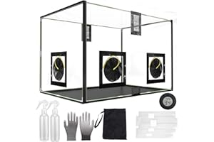 ACOVER Mushroom Mycology Large Still Air Box 31.5X 20.5X 20.5 inch Professional-Grade Grow Tent with Flow Hood & Monotub Kit, Mushroom Planting Bag Tent Kit for Spores Horticulture Supplies Home Scientists