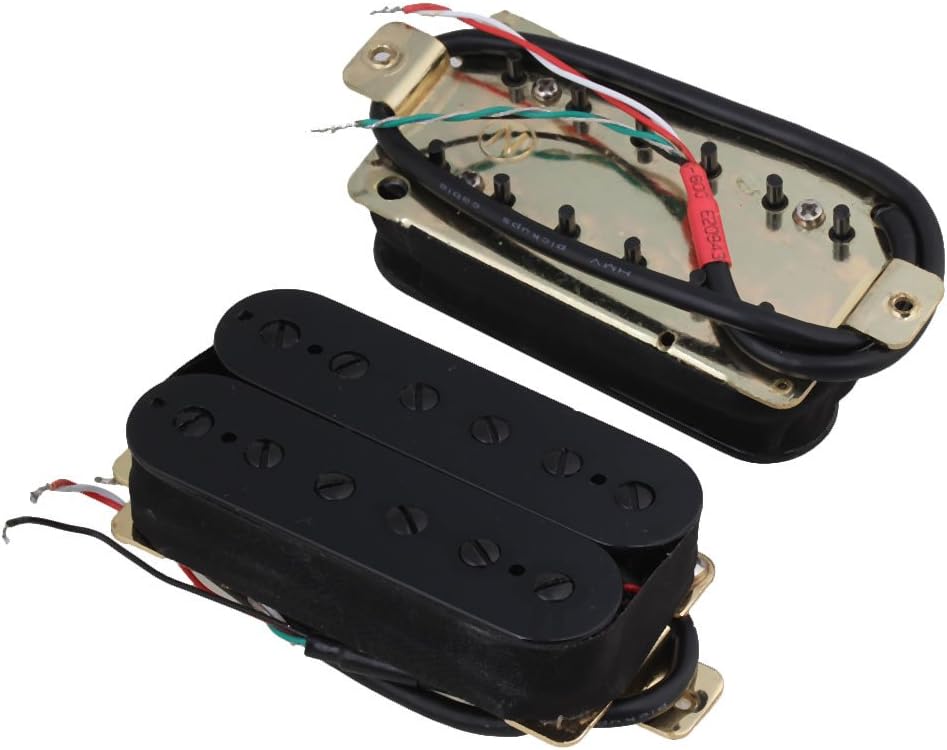 Yibuy Black Metal HBBC-BK Guitar Pickup Humbucker 2 Pieces Set of 2 - Image 3