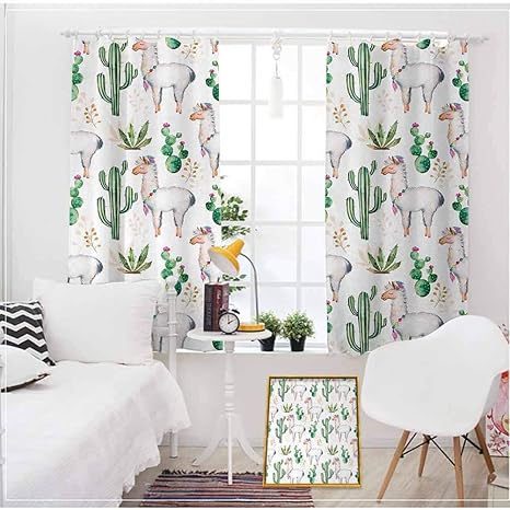 Amazon.com: Cactus European rural style curtains, Hot ...