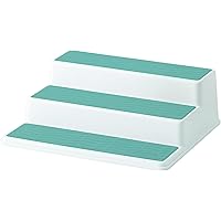 Copco Basics 3-Tier Spice Pantry Kitchen Cabinet Organizer, 10-Inch, Cameo Blue