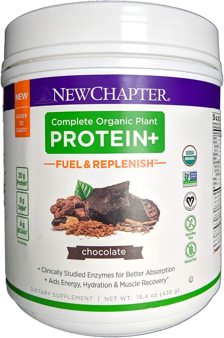 New Chapter Organic Plant Protein+ Fuel & Replenish