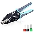 YMYP Crimping Tool for Sleeves Ferrule Terminals & Pin Cord Ends - Ratcheting Wire Crimper - AWG 3-1/0 (25-50mm²) - Electrical Crimping Tool