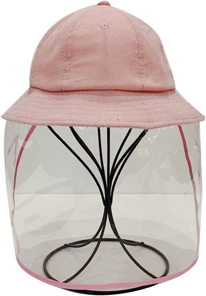 EORBIW Protection Hat for Kids - Anti Saliva Fog UV Hat with Face Shield - Face Isolation Anti-Pollution Hat, 2 in 1 Caps for Protection