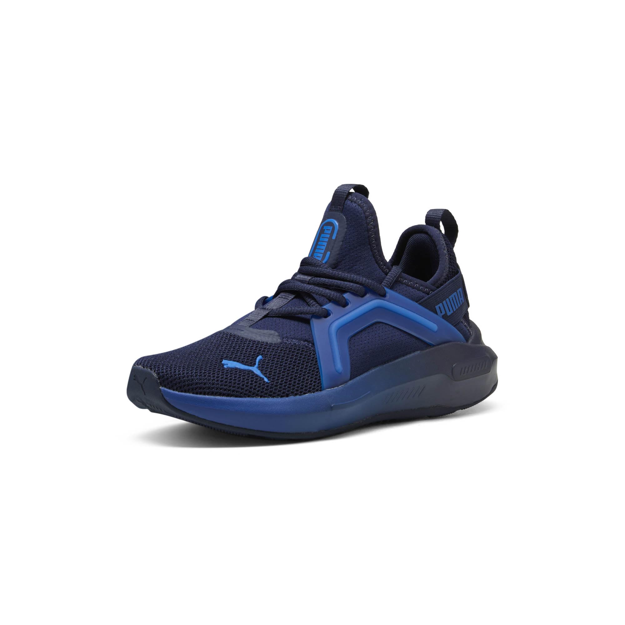 PUMA Shoes SOFTRIDE ENZO Sneaker, 5 US Unisex Big Kid, Navy-Vivid Blue Team Royal
