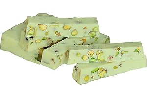 Castillo De Jijona Turrones de Almendra | Almond Nougat Turron | Imported from Jijona Spain (Pistacho)