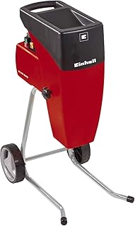 Einhell Elektro-Leisehäcksler GC-RS 2540 (2000 W, max. 40 mm Aststärke, Schneidwalze, Drehrichtungsumschalter, große Trichteröffnung, robustes Fahrgestell, inkl. Gartenabfallsack)