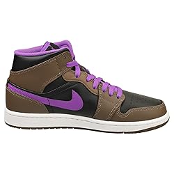 Jordan Mens Air Jordan 1 Mid Leather Synthetic