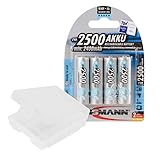 ANSMANN maxE Rechargeable AA Batteries 2500mAh Low