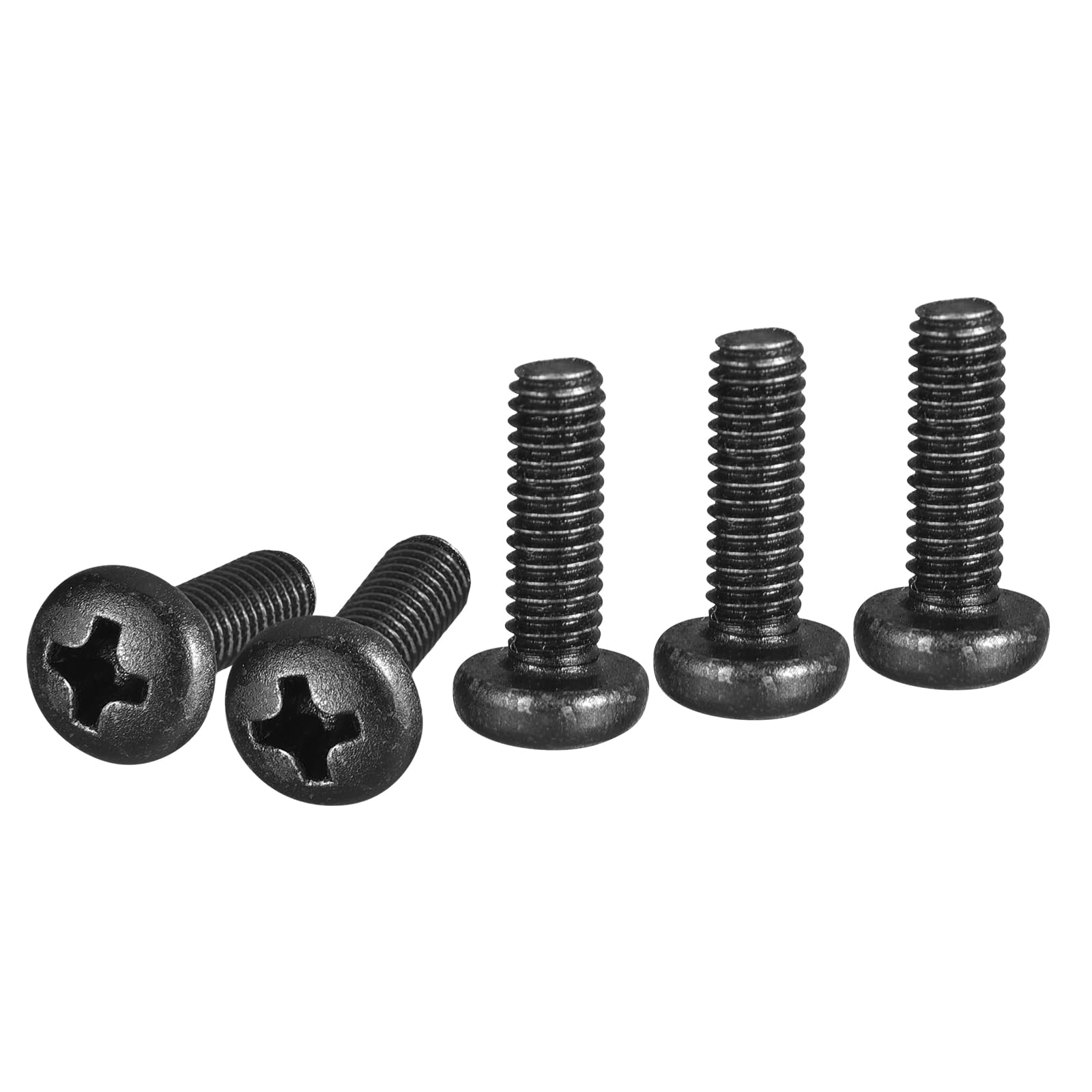 DTGN M4x12mm Pan Head Machine Screws, 100Pcs M4 Phillips Drive, Metric Coarse Full Thread, Steel Black Oxide Finish, Screws Bolts Kit — image 1