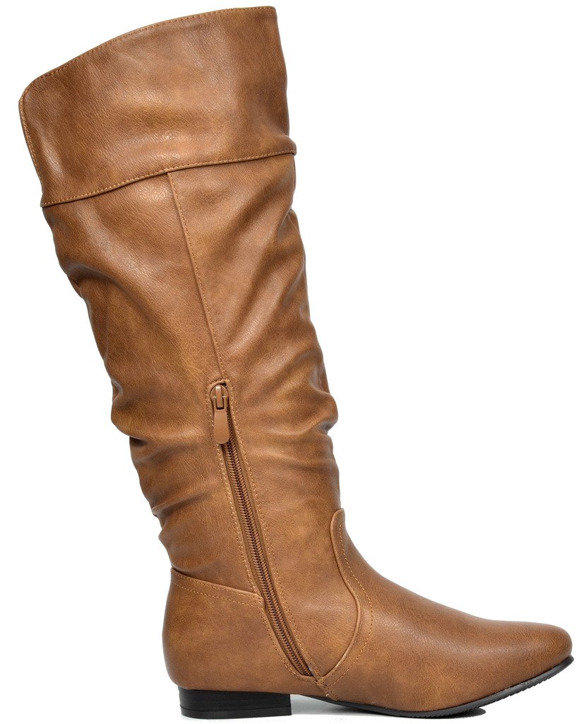 DREAM PAIRS Women's Wide Calf Knee High Pull On Fall Weather Winter Boots - Image 4