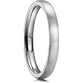 King Will Titanium Wedding Band for Men Women-Sliver/Black/Gold Plated Pure Titanium Wedding Ring, 3-9mm Widths Available Brushed Matte Design Comfort Fit Size 4-16