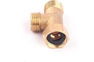 SEIWEI 3 Way Pipe Connector 1/2" T-Shape Equal Male & Female Tee Connector for Air Gas Water Piping Systems - Type C