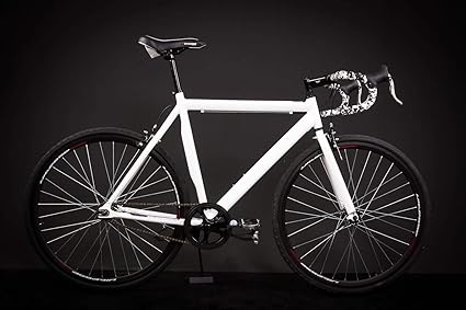 Giordano 28 Zoll Alu Rennrad Single Speed Race Bike Fixi Fahrrad Fixed Gear Rh 56cm Weiss Amazon De Sport Freizeit