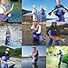 Webetop Men's Fishing Chest Waders with Boots Waterproof Breathable Rubber Lightweight Anti-Slip Wading Overalls Pants with Inner Pocket Adjustable Shoulder Strap Blue Size 10