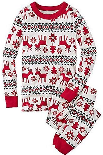 About2shop Reindeer Pyjamas Christmas Family PJs - Mum Dad Child Baby And Pet Bandana Matching Pyjamas Sleepwear Set