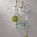 KES Bathroom Shelf, Shower Shelf Basket 2 Tier 12 Inch Aluminum - Shower Organizer Wall Mounted, A4028B