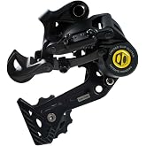 Box Four 8 Speed X-Wide Rear Derailleur Bicycles MTB Hanger Non-Direct Mount for Mountain Bike, Cycling Finished Matte Onyx Sealed Bearing Pulleys | Black