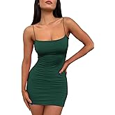 LILLUSORY Women's Mini Sexy Bodycon Dress 2026 Spring Summer Going Out Short Backless Party Club Dresses Y2k Clothes