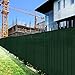 TANG 4' x 50' Privacy Fence Screen Green Shade Cloth with Grommets, Chain Link Fence Panels Outdoor Mesh Fabric Fencing, Balcony Windscreen Cover,Temporary Garden Fencing for Yard Deck Pool