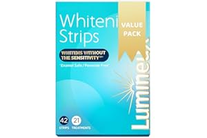 GENERIC Luminex Teeth Whitening Strips - 21 Treatments, 42 White Strips - Lemieux Peroxide-Free Kit Natural Formula - Enamel-Safe Lumino Teeth Whitener - Sensitivity-Free Luminox Technology (Pack of 1)