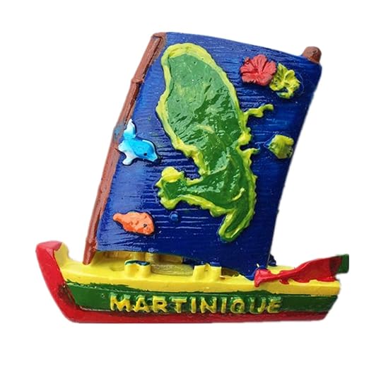 MUYU Magnet Martinique France imán para Nevera, decoración del ...