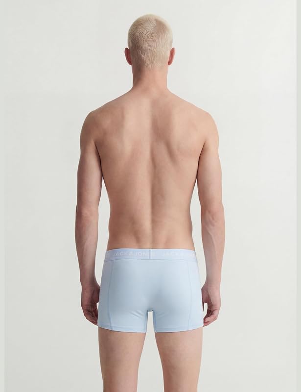 Jacjota Solid Trunks 10 Pack Jacjota Solid Trunks da Uomo, Confezione da 10 Pezzi, Vino Windsor, L