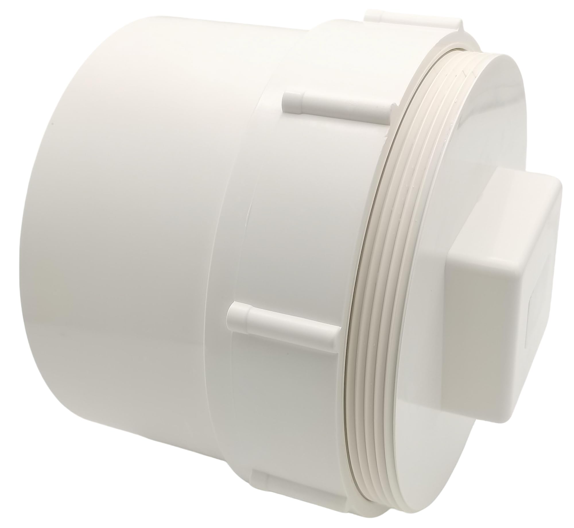 Photo 1 of (2-Pack)6 Inch Sewer Cleanout Cap with Plug Pipe Fitting,PVC Cap for Garden, RV and More Drainage Piping Systems, PVC DWV Flush Sewer Cleanout Cover and Coupling Adapter