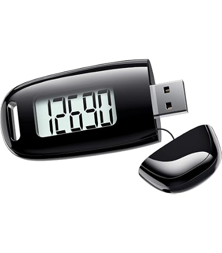 Podomètre 3D Rechargeable USB - Compteur De Pas Précis Avec Clip - Pour Marche, Course