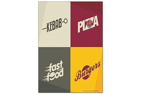 Iman Nevera Retro Pizza kebab hamburguesa: Amazon.es: Deportes y ...