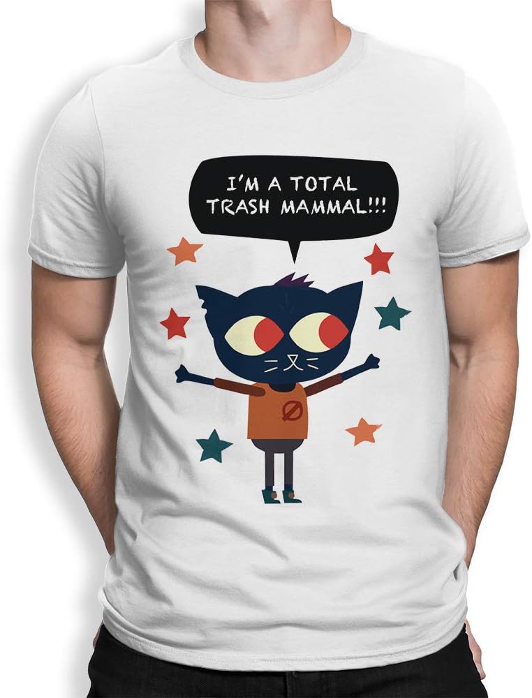 Night in The Woods I'm a Total Trash Mammal T-Shirt, Premium Cotton Men Tee