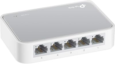 TP-Link TL-SF1005D 5-Port 10/100 Mbps Unmanaged Desktop Network Switch White EU
