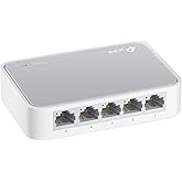 TP-Link 5 Port 10/100 Mbps Fast Ethernet Switch, Desktop Ethernet Splitter, Ethernet Hub, Plug-and-Play, Fanless Quiet, Deskt