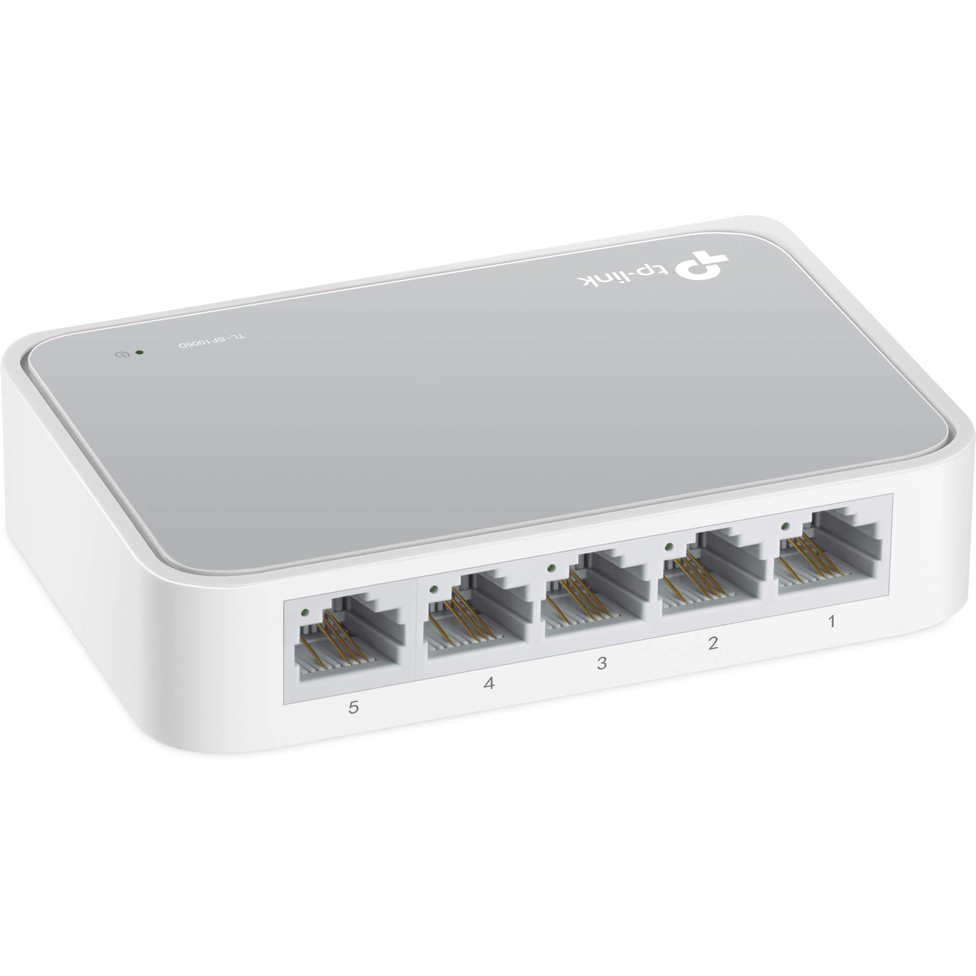 TP-LINK TL-SF1005D 5-Port 10/100 Mbps Unmanaged Desktop Switch - White with EU Plug