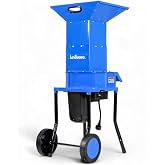 Landworks Leaf Mulcher Shredder Electric | Green and Waste Management 120V AC 11" Inch Cutting Blade 5" Inch Cutting Capacity for Leaves, Grass, &amp; Clippings