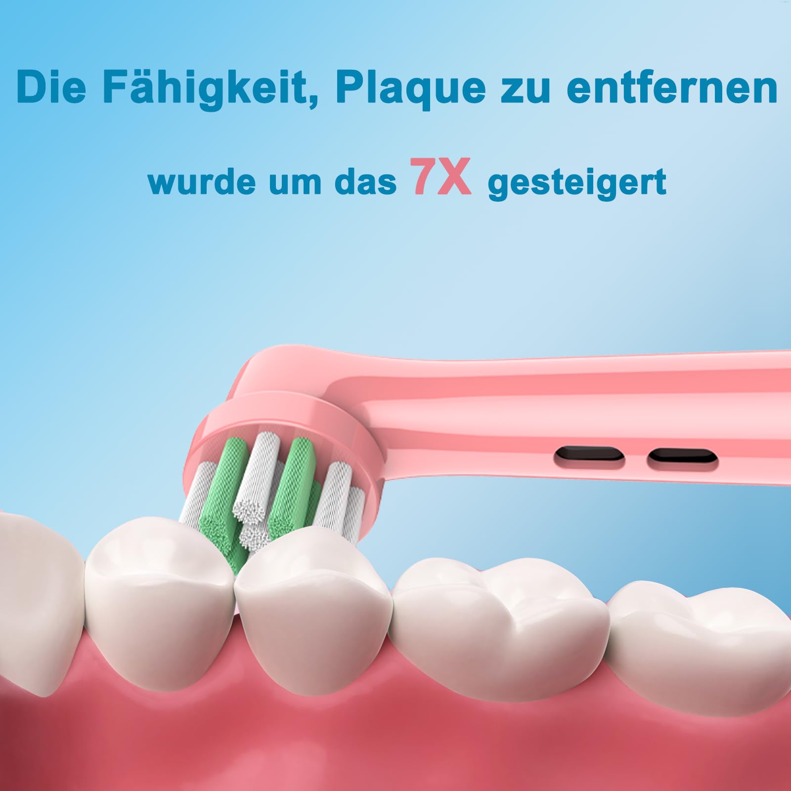 Kinder Aufsteckbürsten Kompatibel mit Braun Oral B Kinder, Pro junior Zahnbürste Elektrisch, Kids Aufsteckbürsten ab 3/ab 6, Weicher Borsten für eine sanfte Reinigung, 8 Stück Zahnbürstenaufsatz 4
