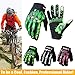 Cycling Gloves Mountain Bike Gloves Bicycle Riding Gloves Touchscreen Motorcycle Gloves Full Finger Workout Gloves Skeleton Gloves for Men and Women