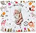 CAVN Baby Monthly Milestone Blanket Shower Gifts Set for Girl Boy, Thick/Soft/Cozy Flannel 0-12 Months Photography Backdrop Photo Props for Newborn Infant and New Expectant Moms (Colorful)