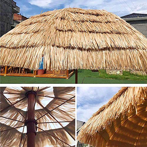 Outech Ø180cm Garten Sonnenschirm, Große Terrassenschirm, Hawaiianischer Stroh Strandschirm Im Freien, Mit 8 Starken… – Bild 6
