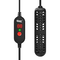 Betta Fish Tank Hygger 25W Mini Aquarium Heater - Adjustable Betta Tank Warmer With Digital Display (5-10 Gallon) 10 Gallon Fish Tank