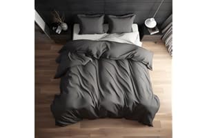 LUNAR SILKS Lunar - 100 Percent Rayon Derived from Bamboo - 400 Thread Count, Eight Corner Ties, Breathable & Soft as Silk- Ideal Duvet Cover for Hot Sleepers
