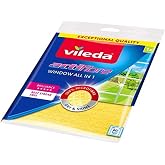 Vileda Actifibre Cloth for Cleaning Glass &ndash; Yellow