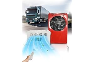 Treeligo 12V Truck Air Conditioner, 8500 BTU Fast Cooling Air Conditioner, 12 Volt Mini Split AC Unit for Semi Truck, Camper, RV, Harvesters, Construction Vehicles, Cranes, Tractor, Excavator, Pickup