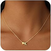 Lyncory Gold Heart Initial Necklace for Women 14K Gold Plated Pendant Letter Dainty Fashion Heart A-Z Initial Necklaces for Women Jewelry Gifts