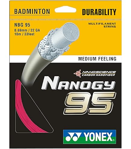 YONEX - YONEX ナノジー95 200mロール シルバーグレー NANOGY95（ナノジー） シルバーグレー 0.69 （ヨネックス