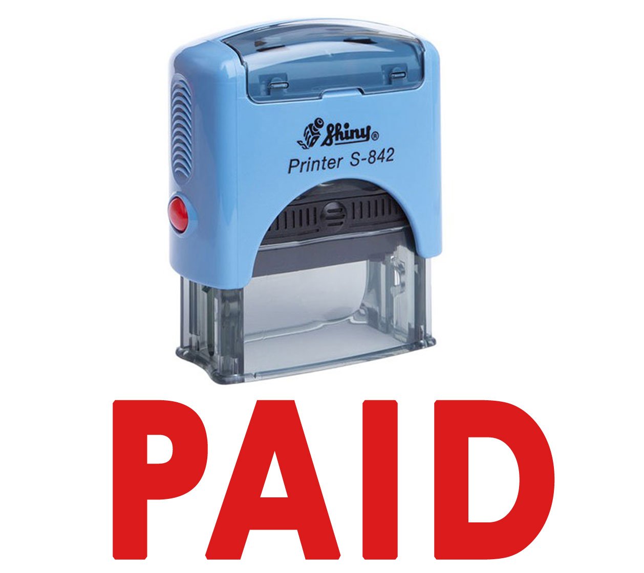 Printtoo Paid Self Inking Rubber Stamp Custom Shiny Office Stationery Stamp