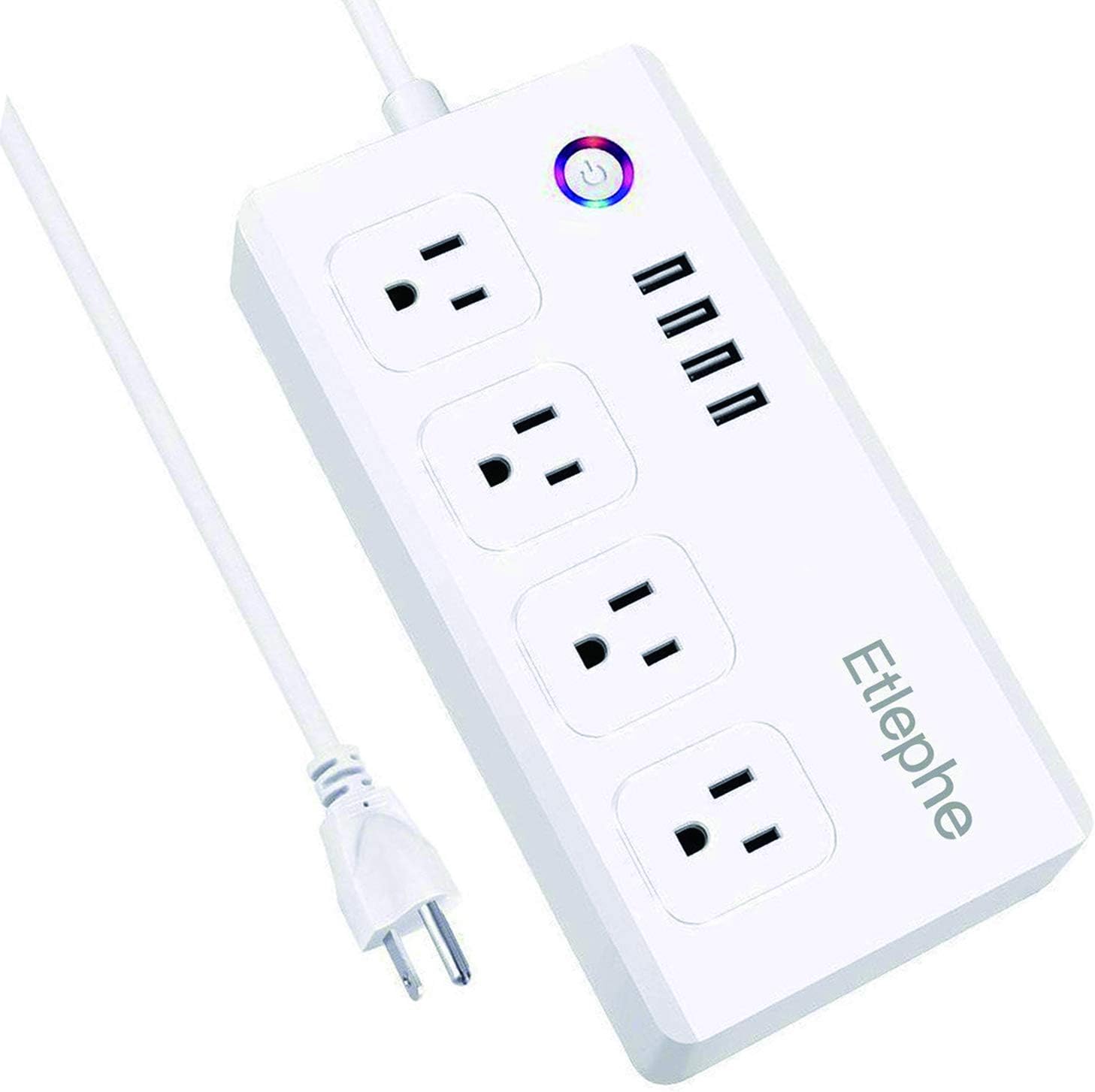 WiFi Smart Power Strip, Compatible with Alexa & Google ...